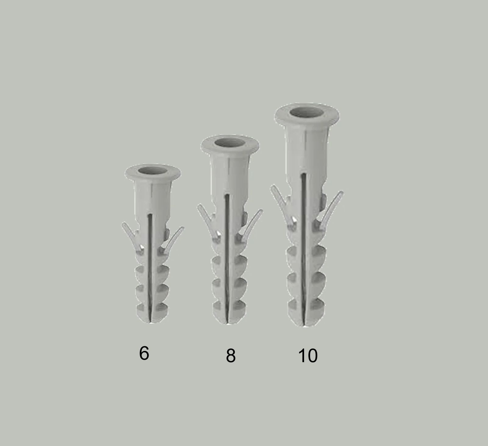 BUCHA COM ANEL PARA PAREDE