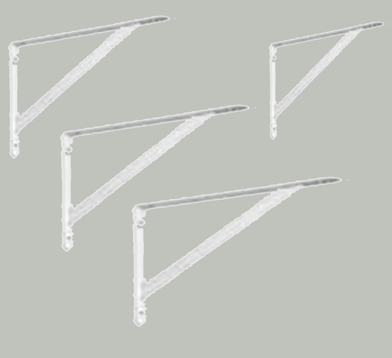 SUPORTE PRATELEIRA BRANCO